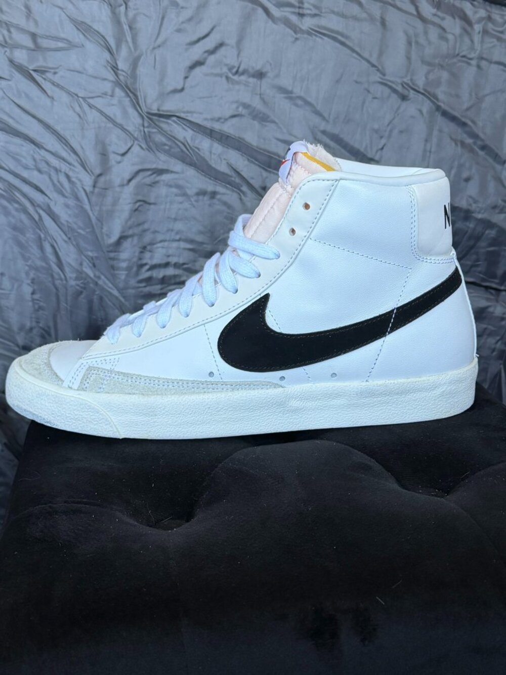 Nike White & Black High-Top Sneakers - Picture 7 of 12